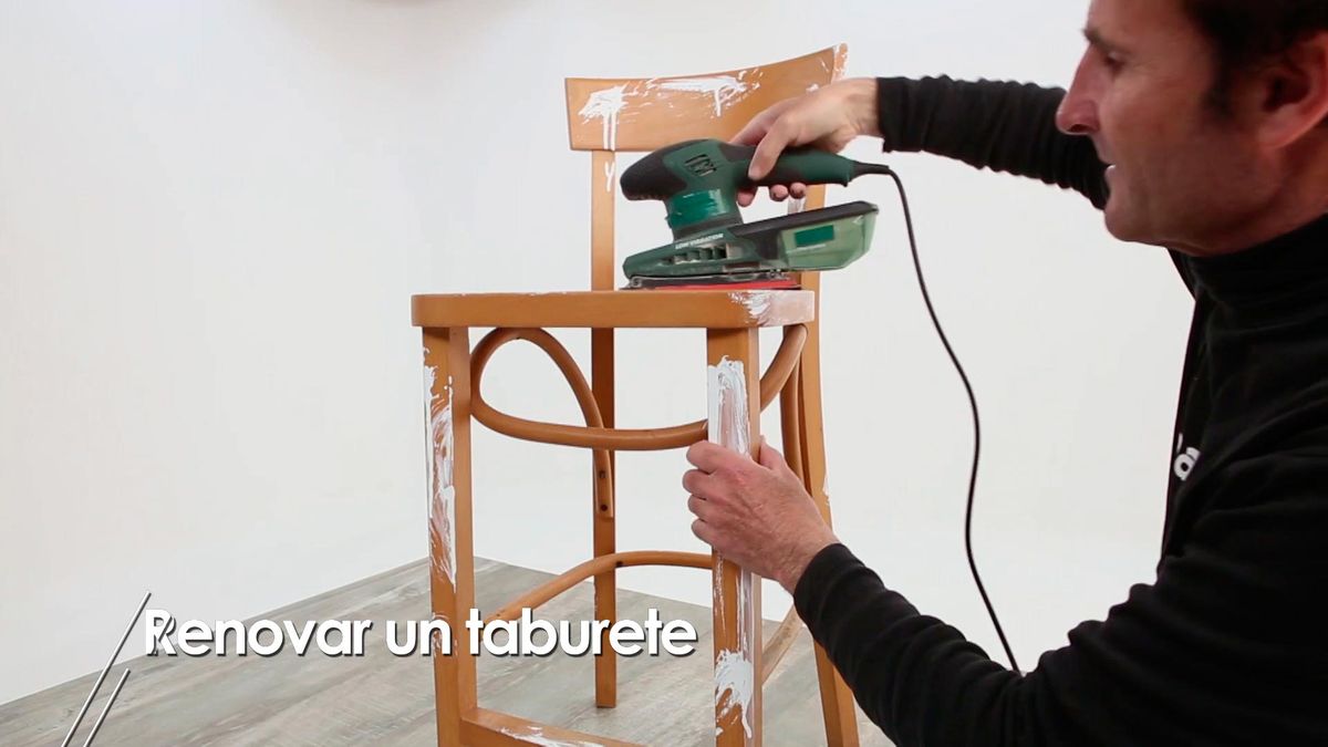 Cómo renovar un taburete paso 1