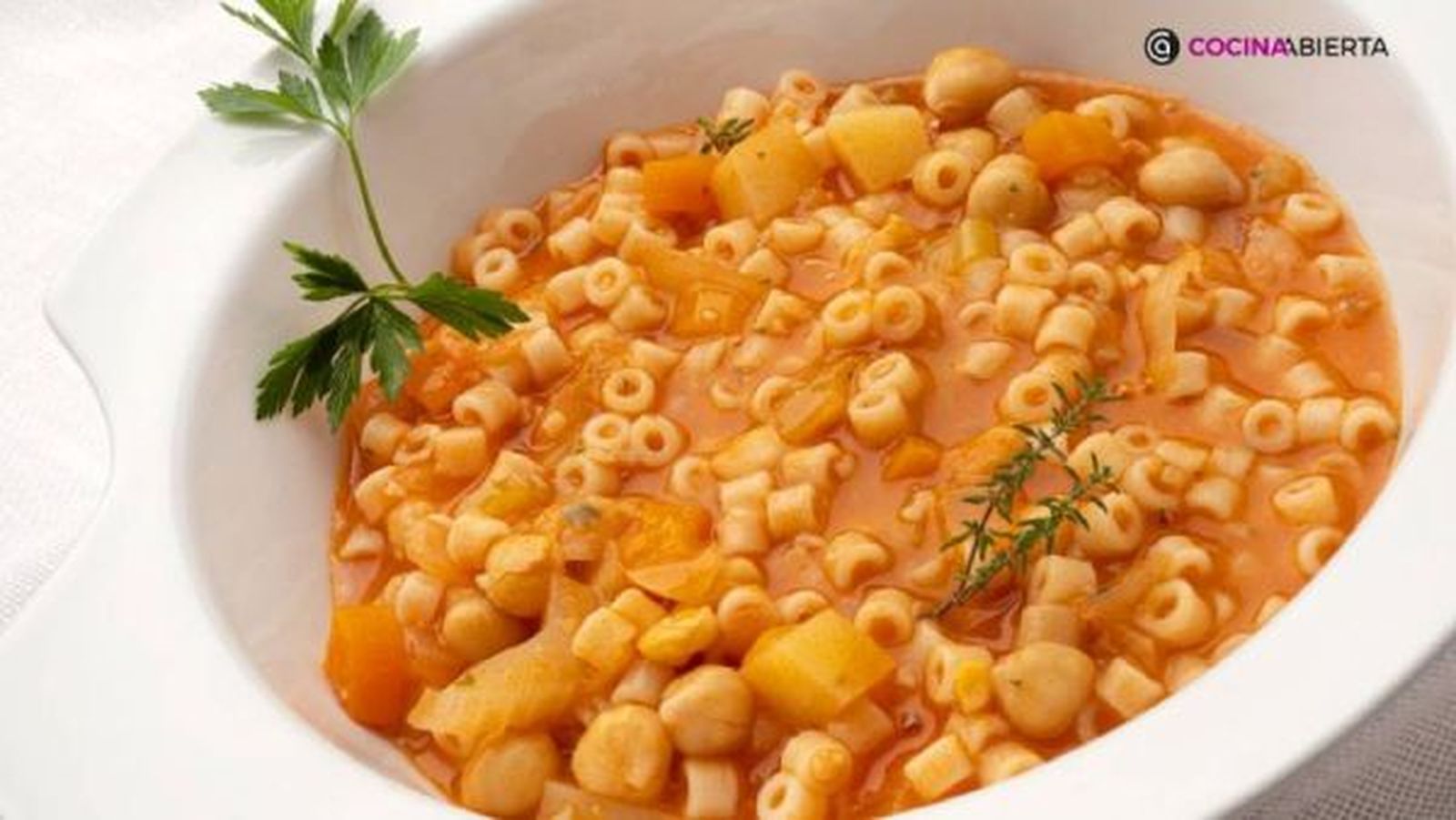 pasta e ceci hogarmania cocina abierta