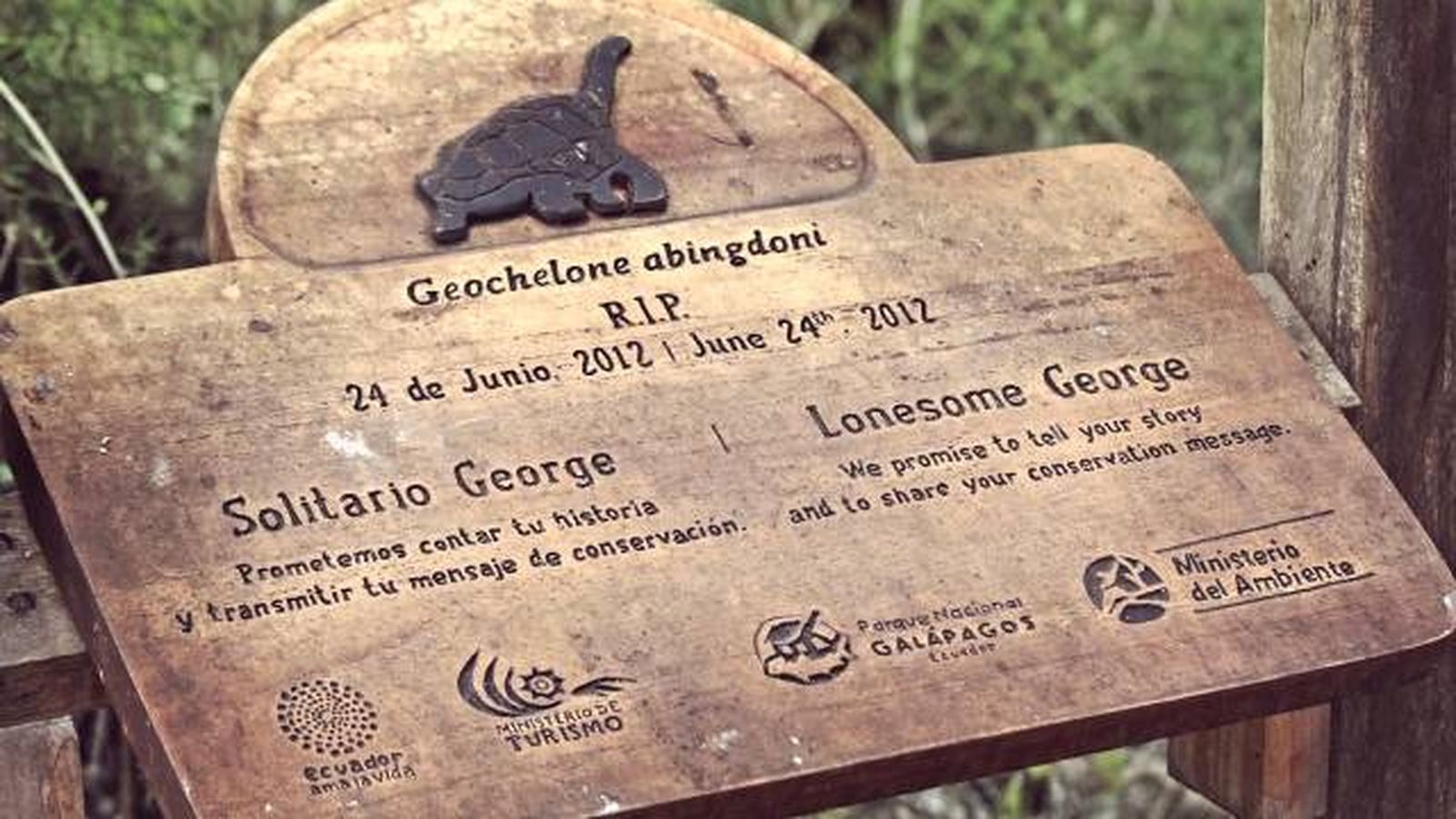 conmemoracion george ultima tortuga gigante galapagos isla Pinta