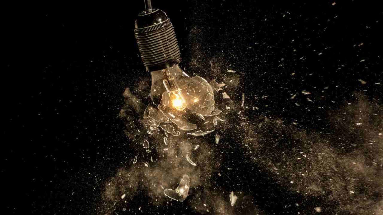 Una bombilla rota