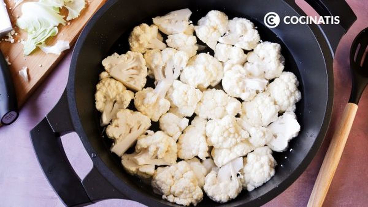 receta de coliflor con bechamel paso 1