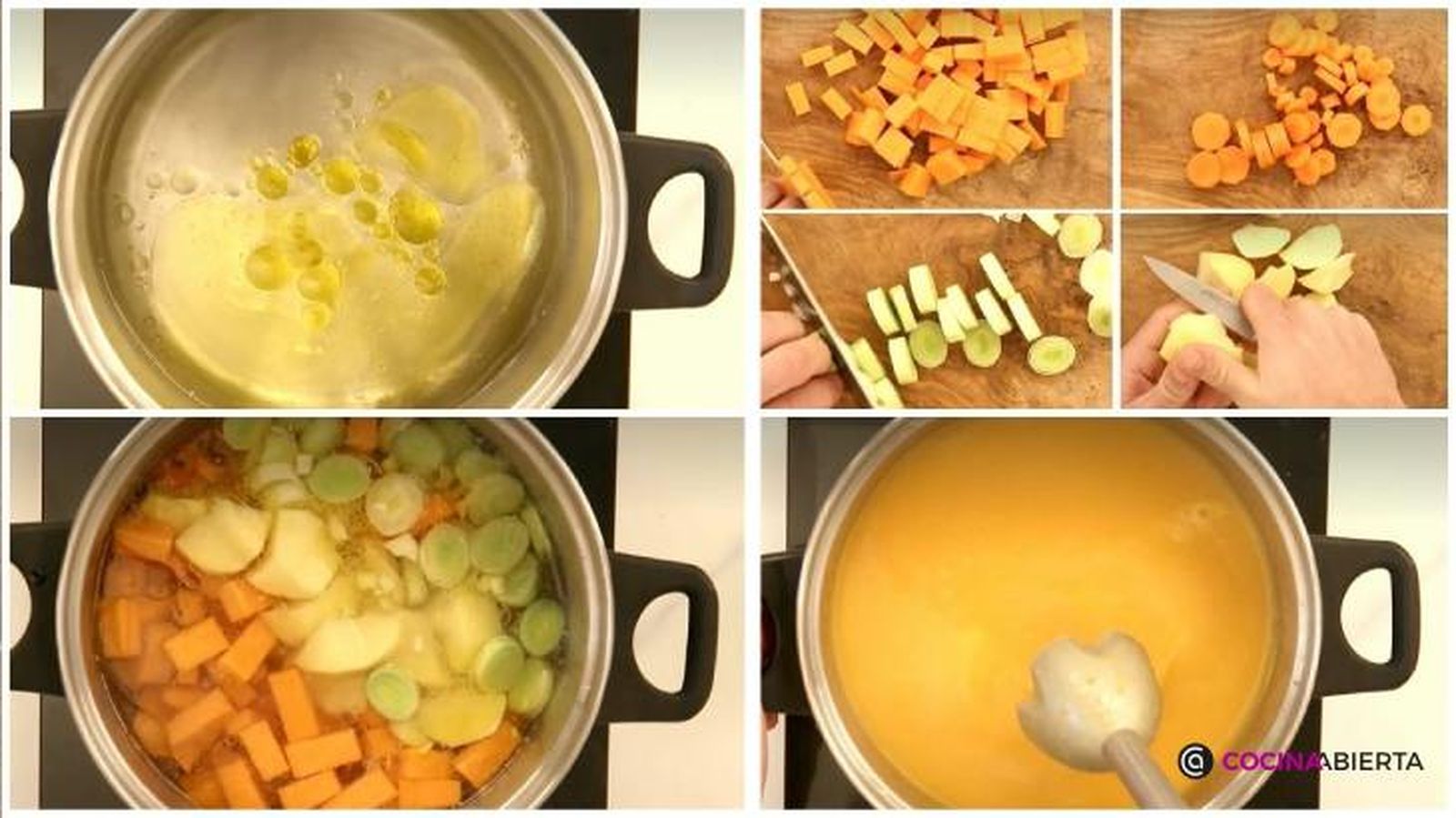 Paso a paso para preparar crema de calabaza