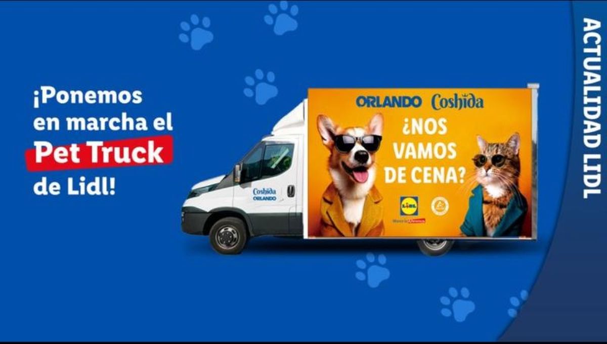 El Pet Truck de Lidl visitará 11 ciudades españolas.