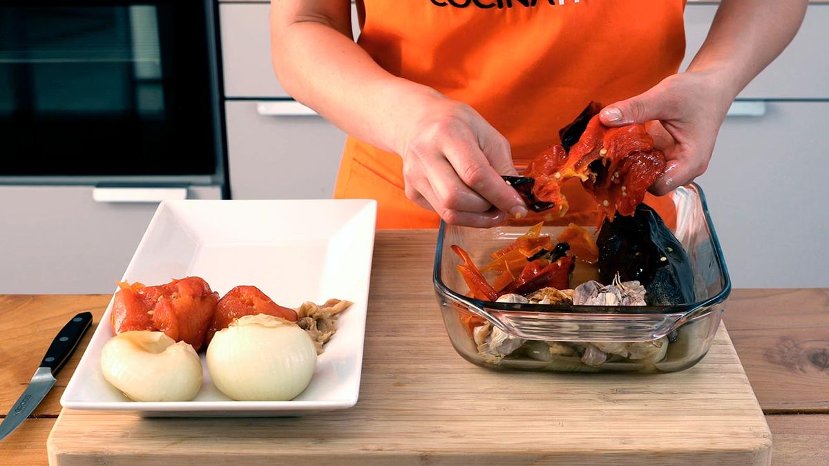 Receta de escalivada de verduras asadas  paso 4