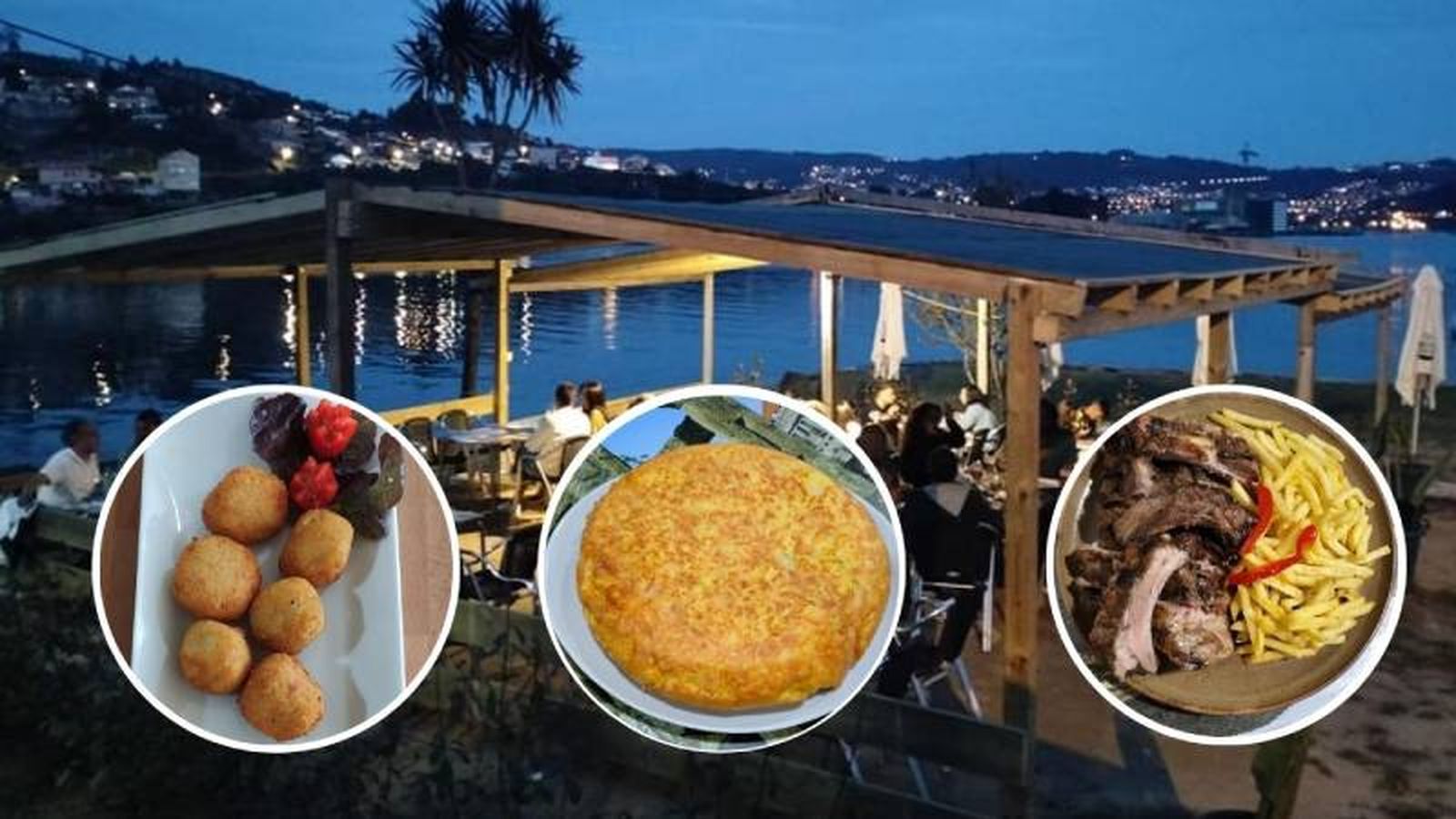 Croquetas, tortilla y carne a la brasa de la tapería D'Elvi de Moaña/ Fotos: Facebook Tapería D'Elvi
