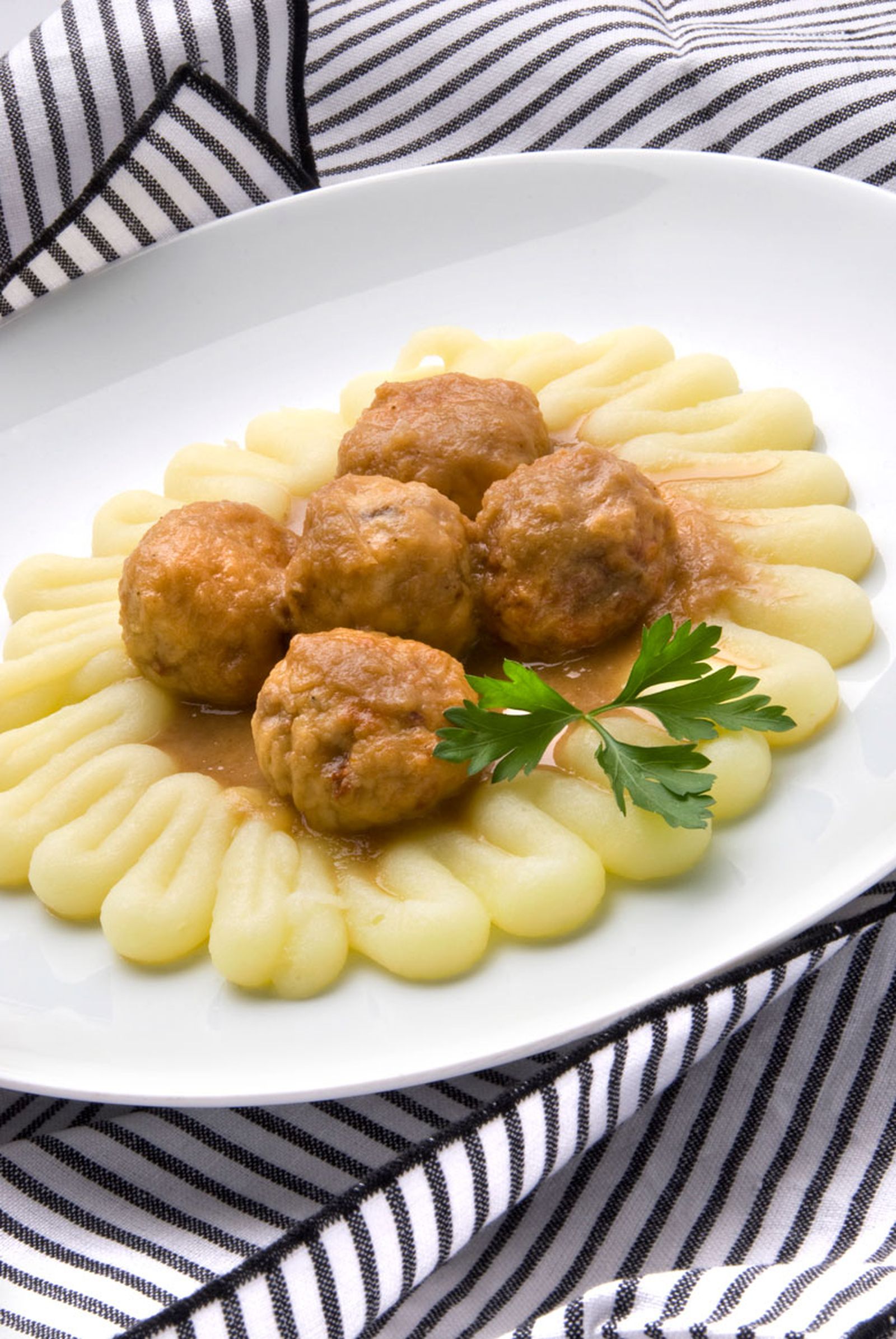 Albóndigas de pavo con pure de cítricos