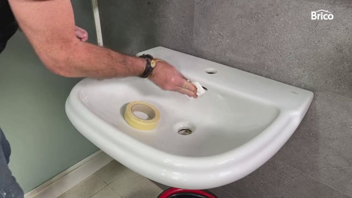 como pintar lavabo paso5