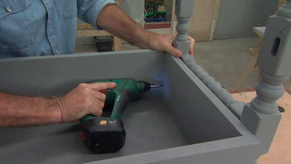 Como hacer una cama para perros de madera paso 9