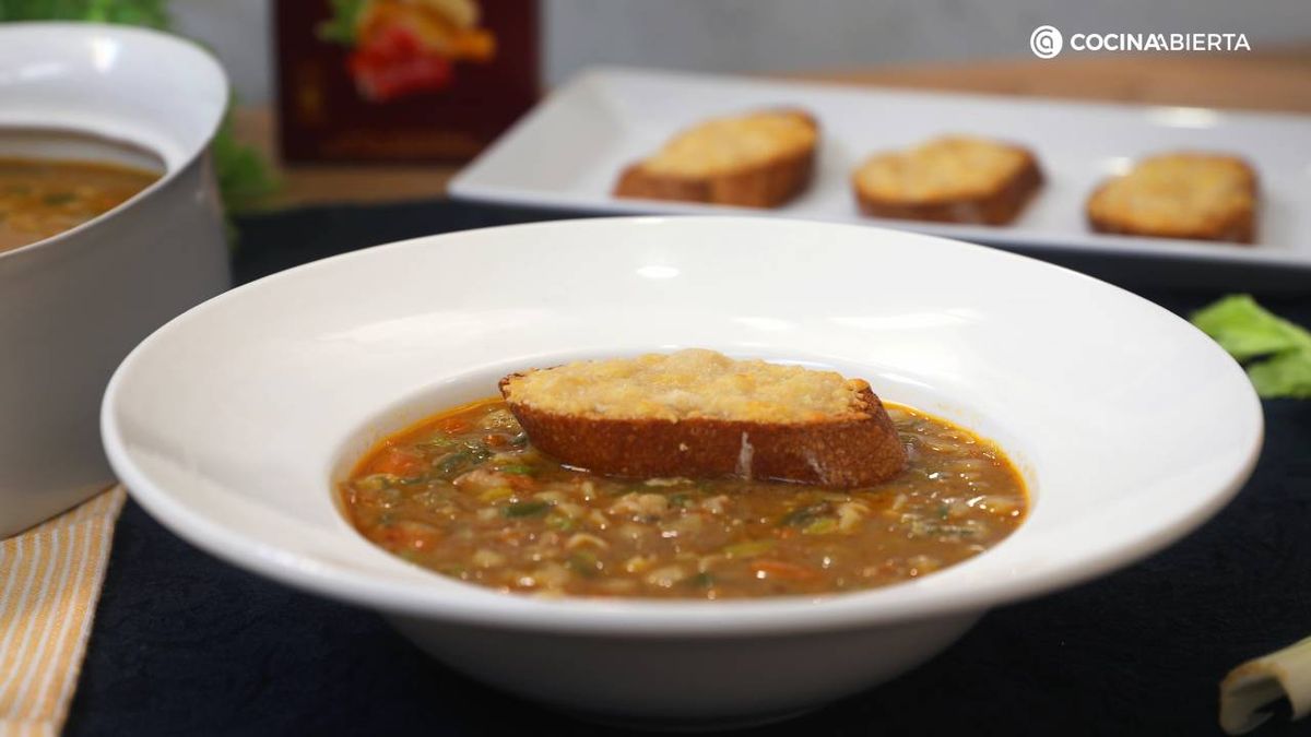 sopa gourmet navidena