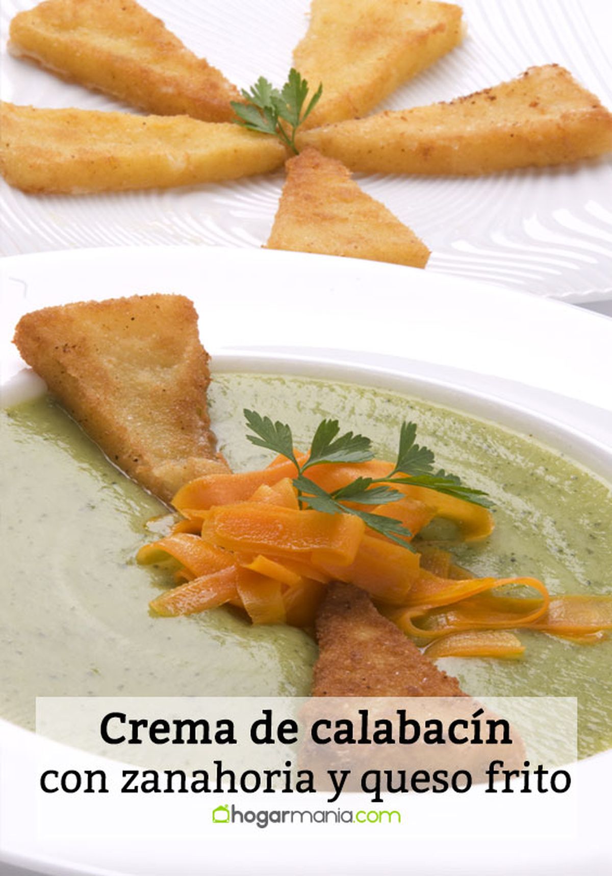 crema calabacin zanahoria queso pin