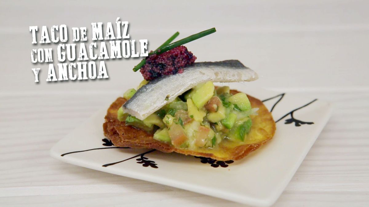 CABI0054 Taco maiz guacamole anchoa xl