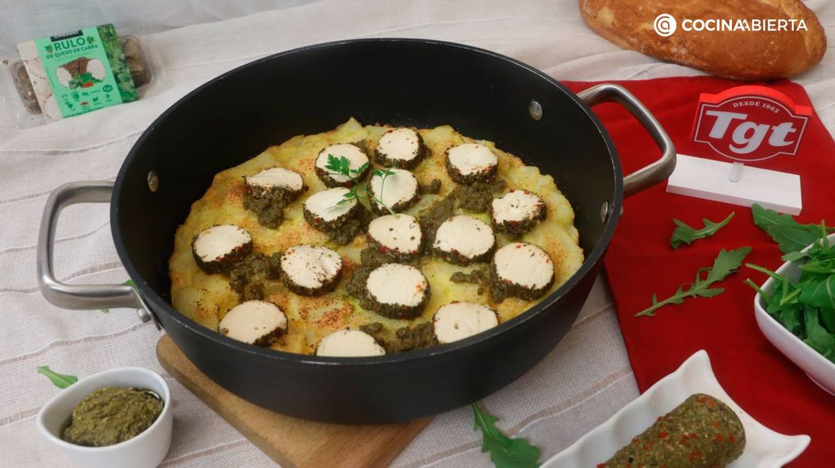 Receta de frittata de queso de cabra