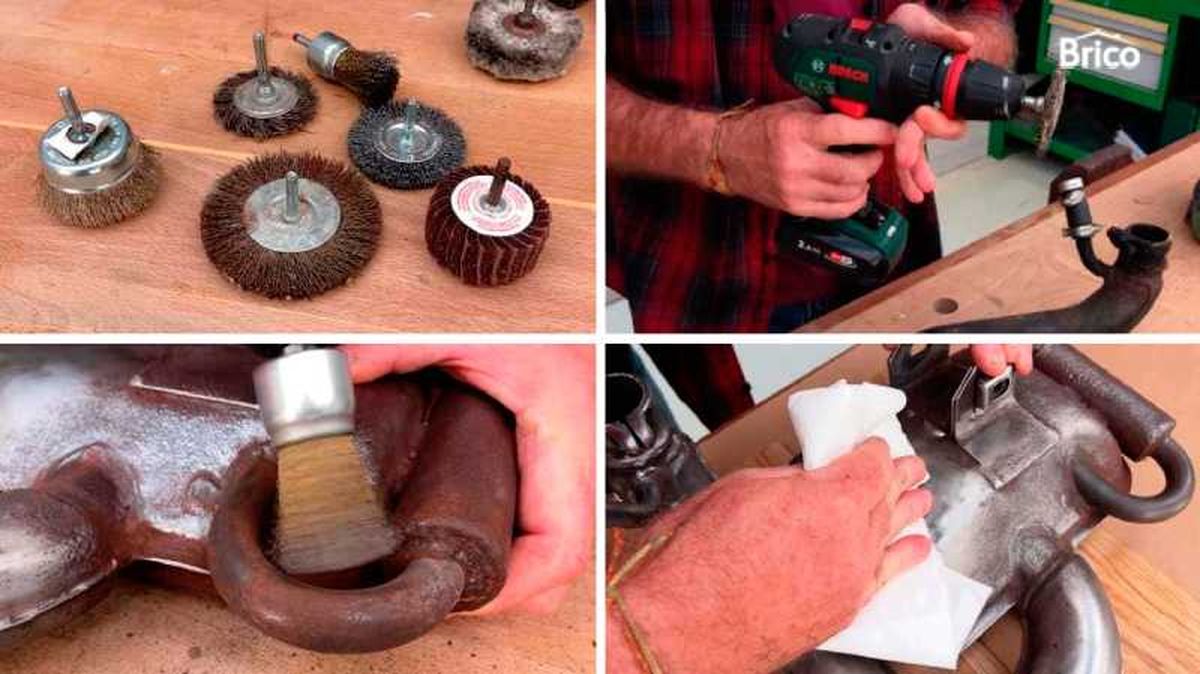 Paso a paso para quitar el óxido con cepillos de alambre