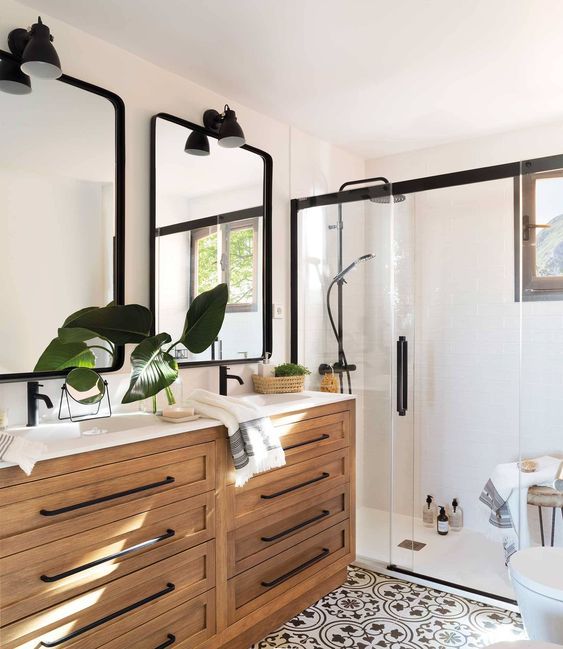 bano con lavabo sobre encimera 3