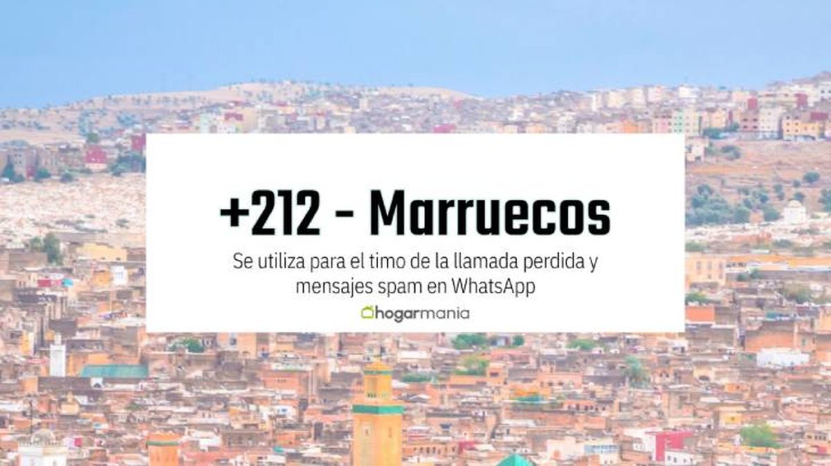 El prefijo 212 pertenece a Marruecos y es de tarificación especial