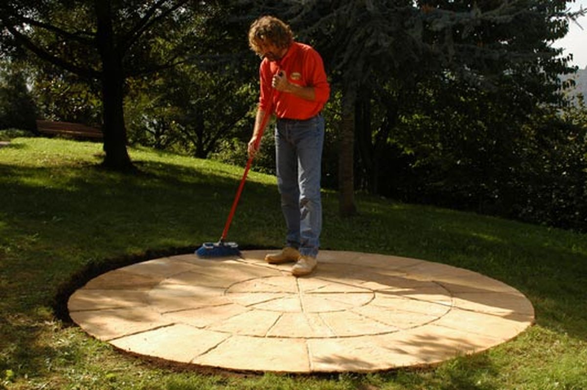 Enlosado decorativo para jardín paso 13