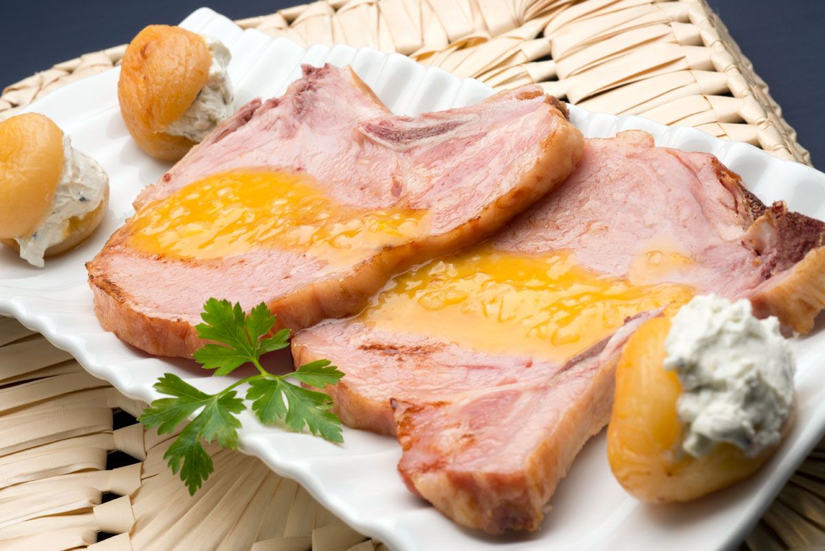 Karl5051 Chuletas de sajonia con salsa de naranja y orejones asados xl