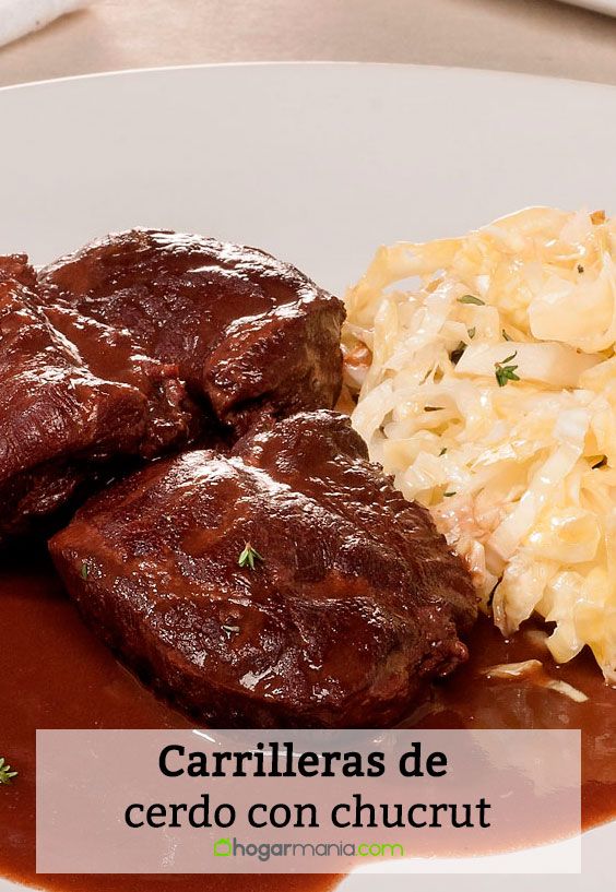 carrilleras cerdo chucrut pin