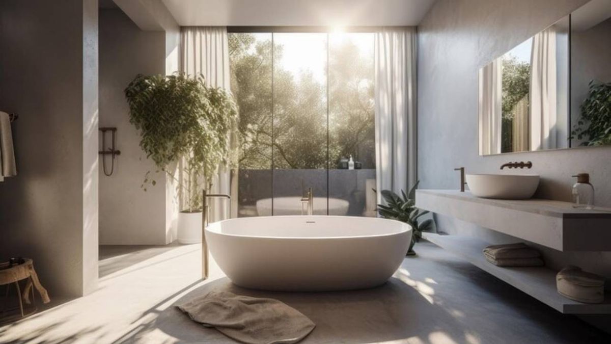 Microcemento en el baño 1