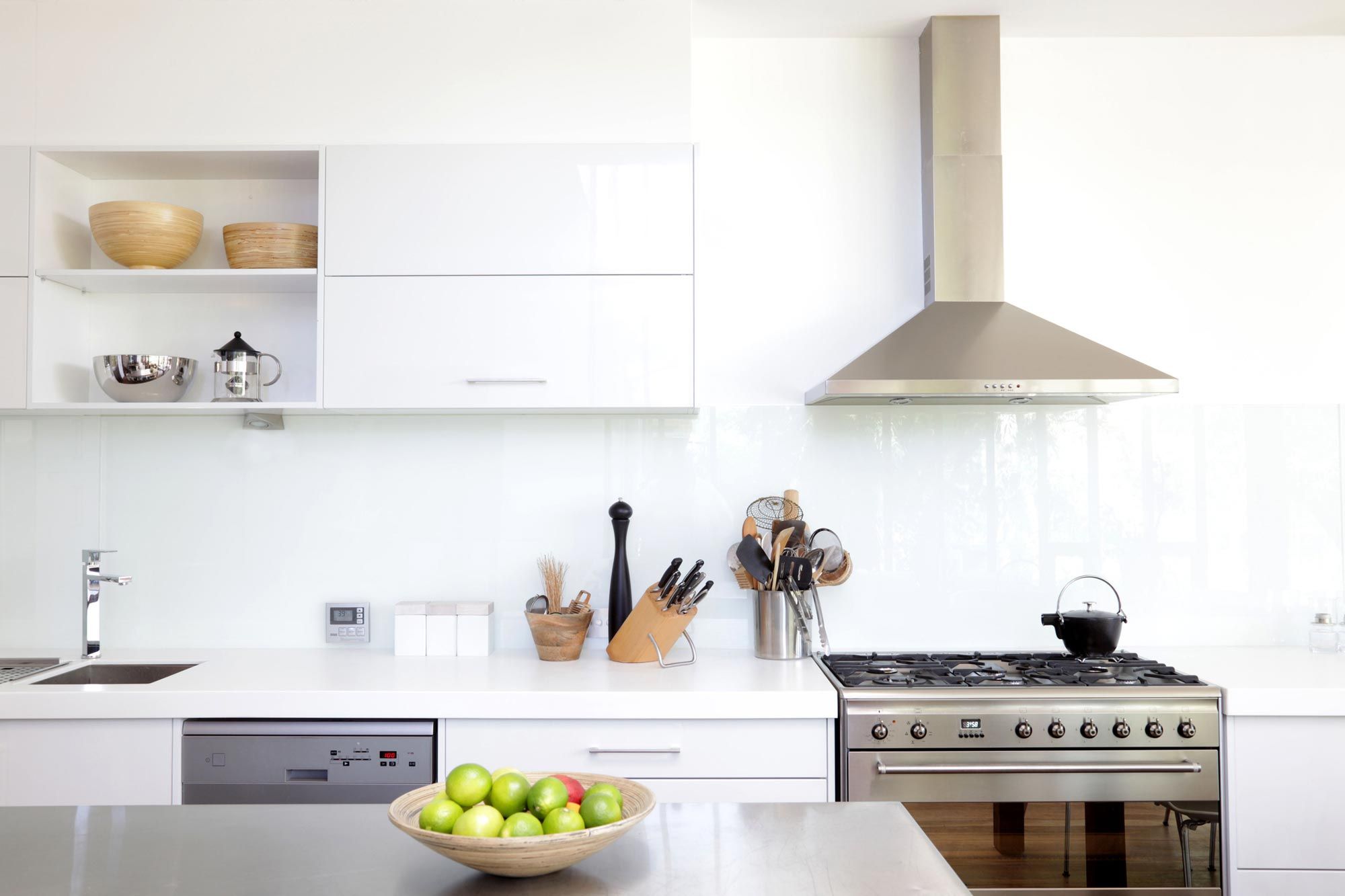 Decoración de cocinas de color blanco 1