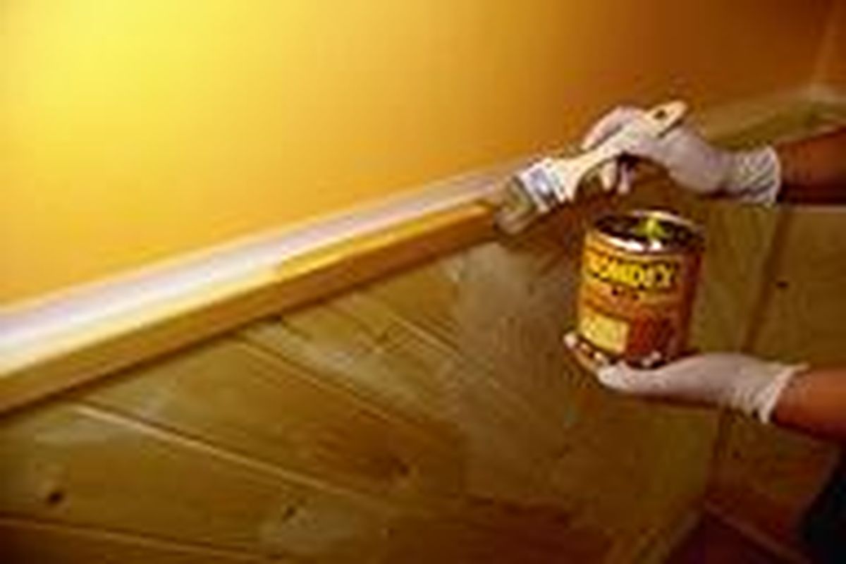 Pintar un friso de madera paso 4