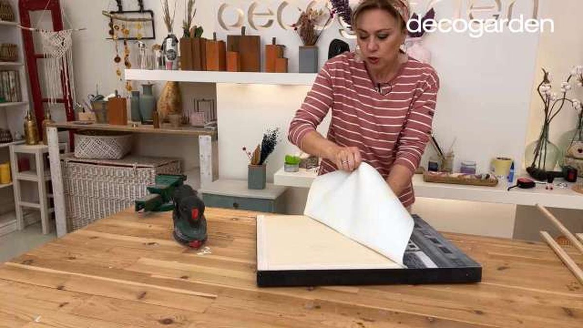 organizador maquillaje reciclando lienzo paso 2