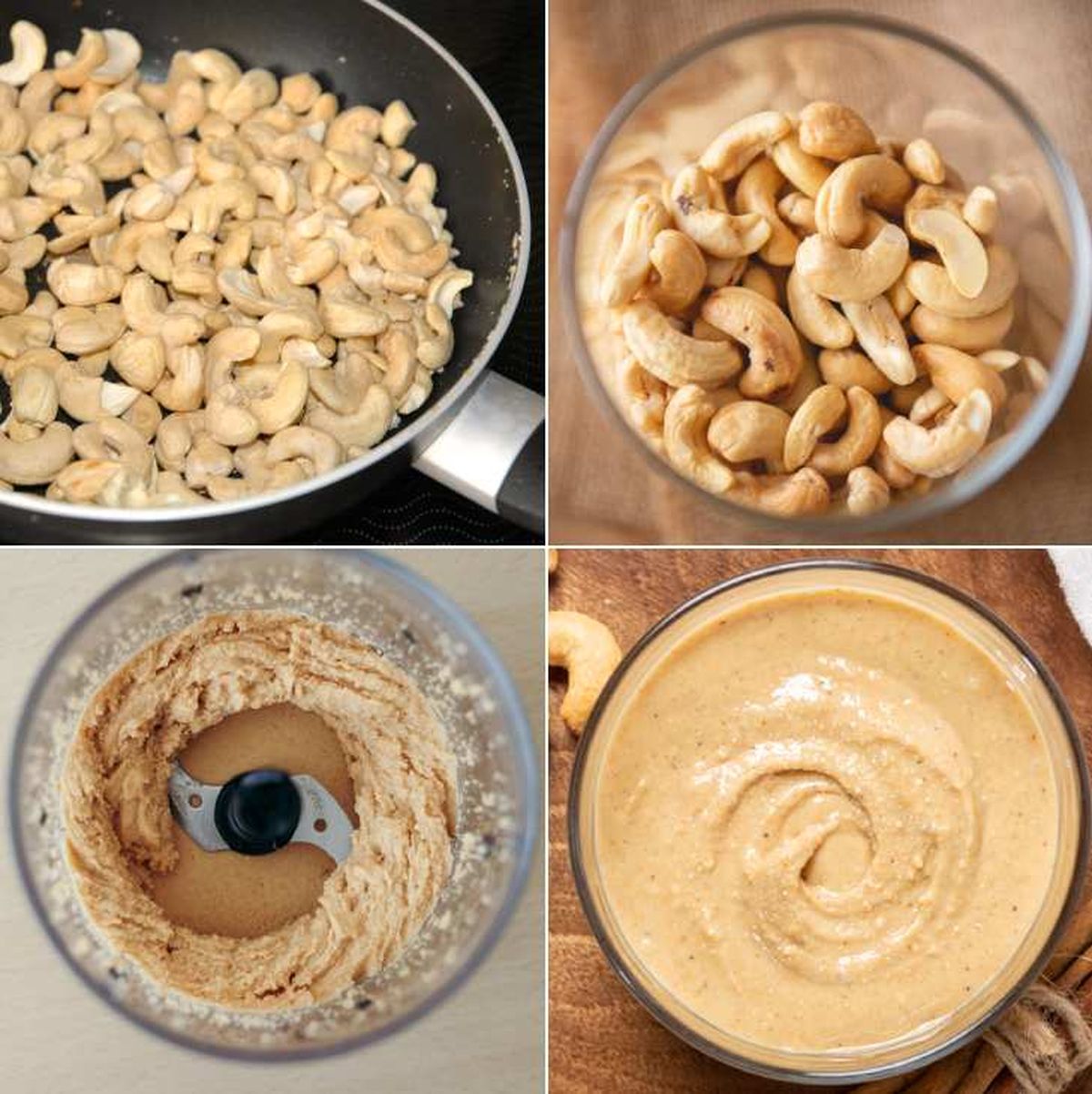 como hacer crema de anacardos paso a paso