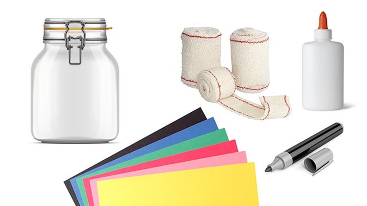 materiales tarros cristal halloween