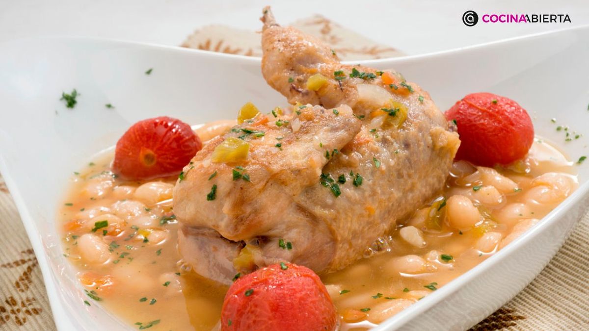 Pochas tiernas y sabrosas con codornices