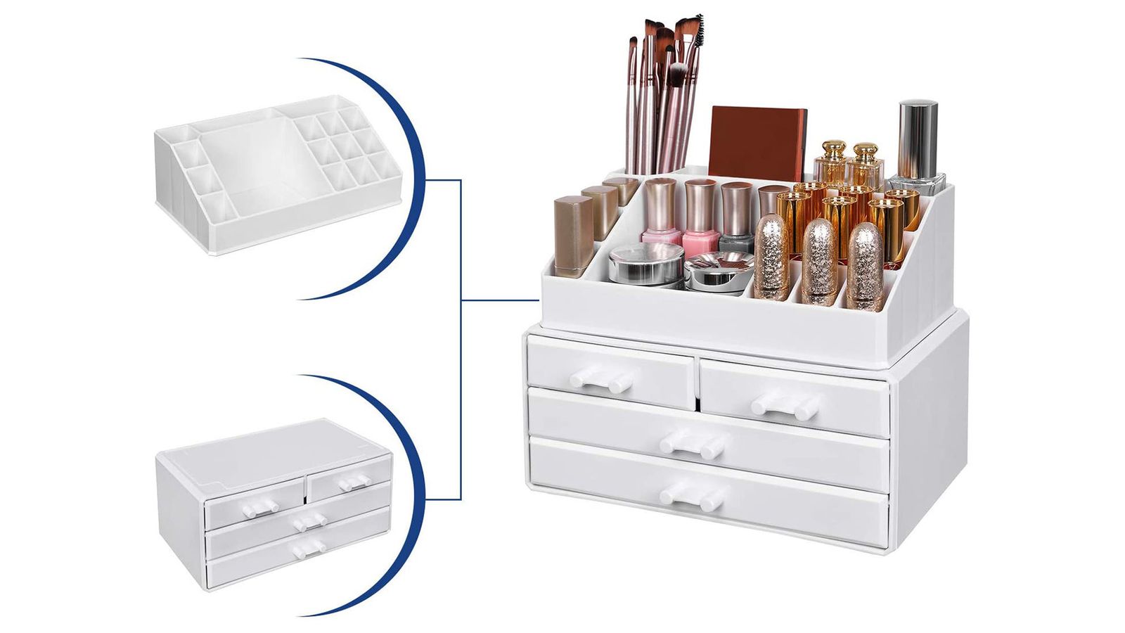 los mejores organizadores de maquillaje estan en amazon a precio low cost8