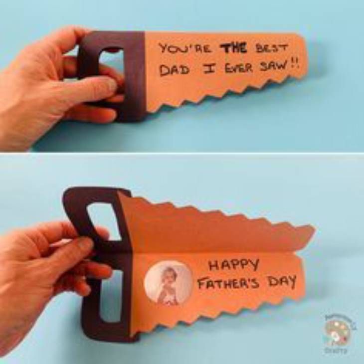 manualidades dia padre sierra de carton con foto pinterest