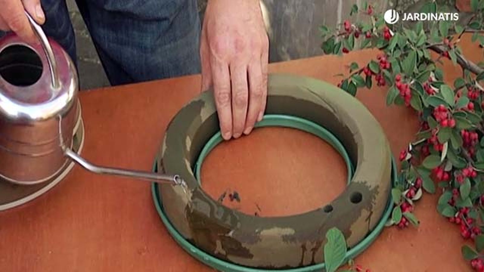 como hacer una corona de adviento brico 725 paso 1