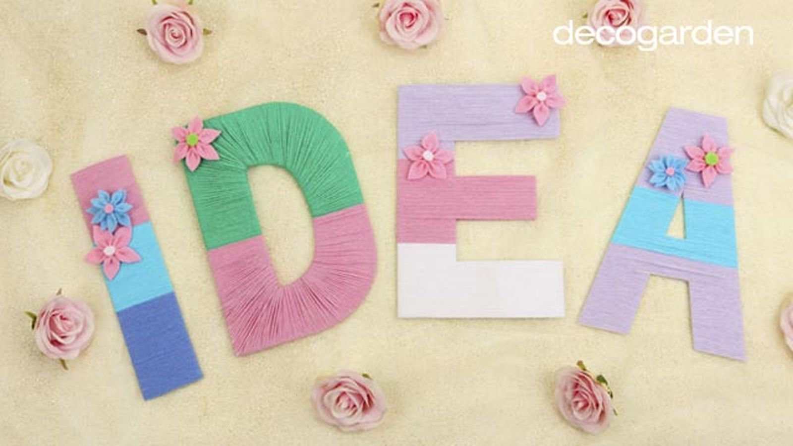 Letras de lana para decorar 7