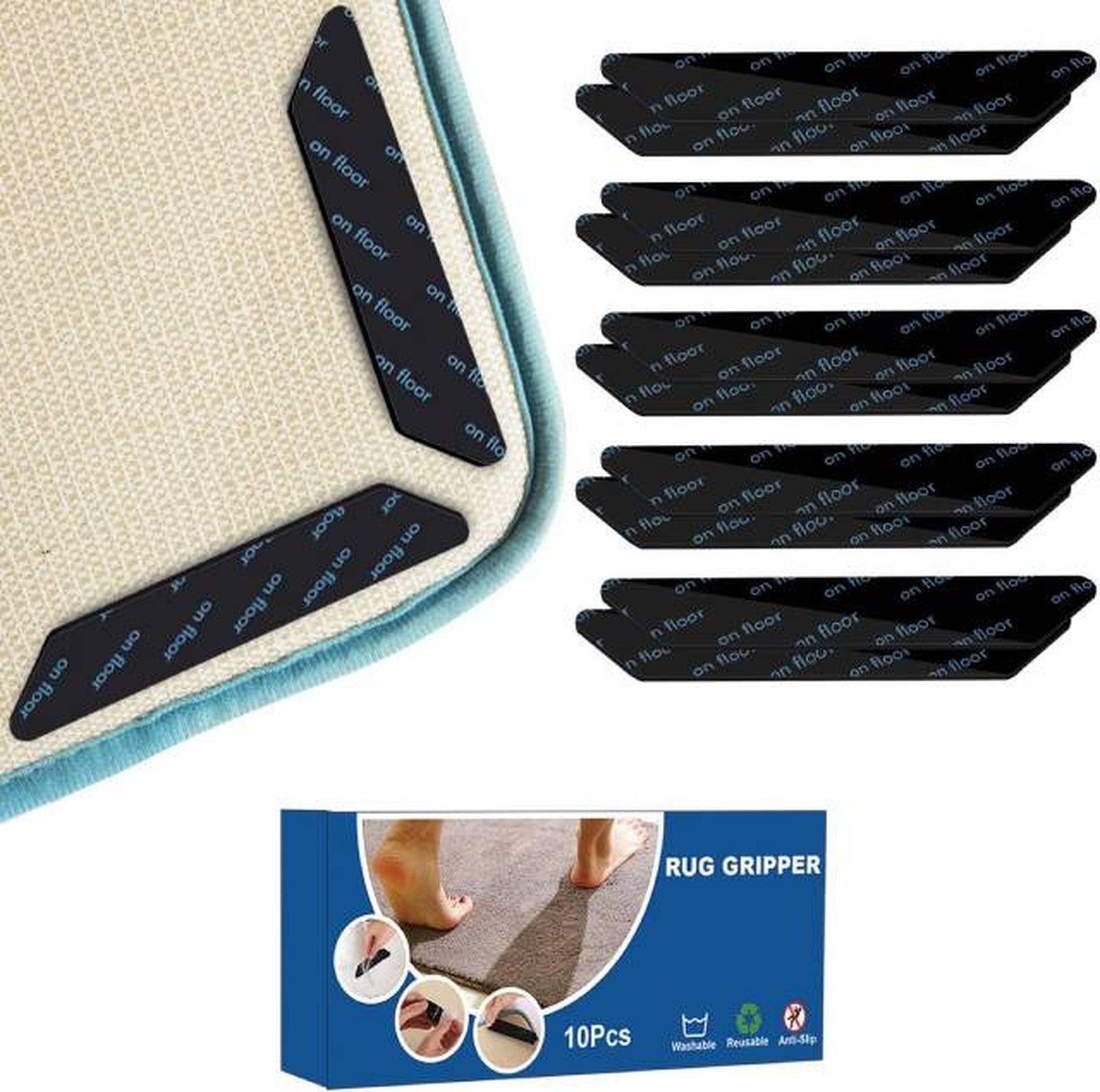 tiras antideslizantes alfombras amazon