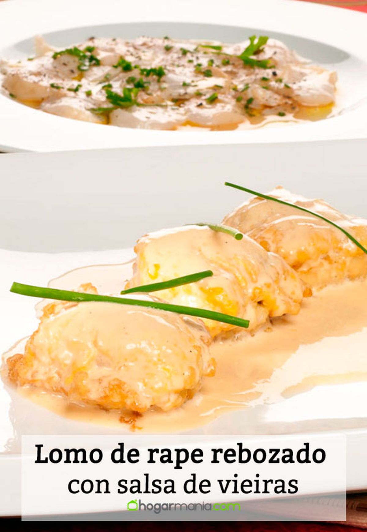 rape rebozado salsa vieiras pin
