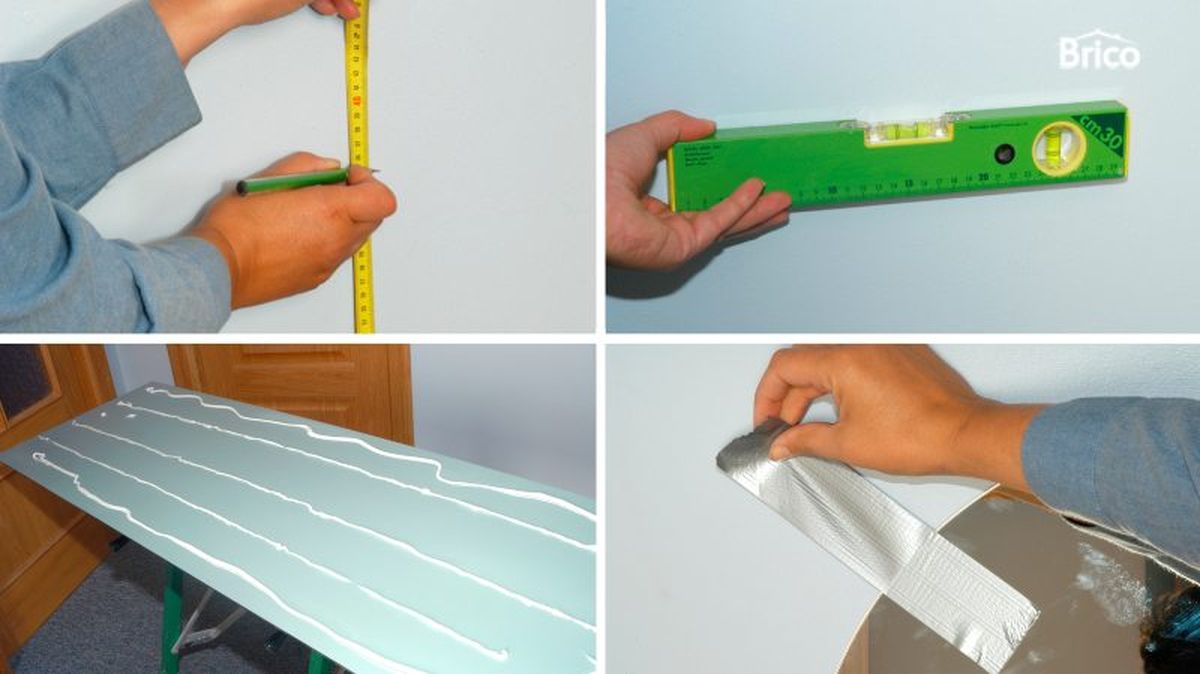 Pasos para pegar un espejo