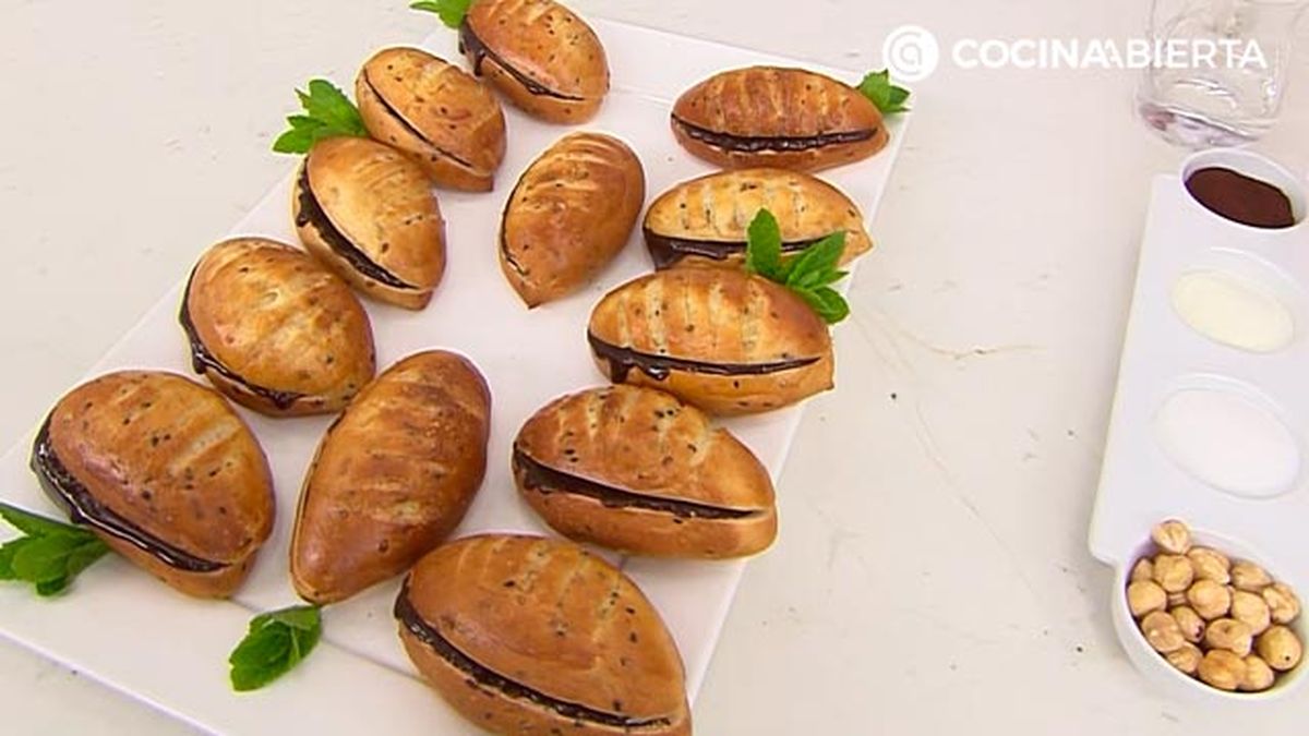 pan de viena version panecillos rellenos de crema chocolate receta joseba arguinano karl67460321 paso9