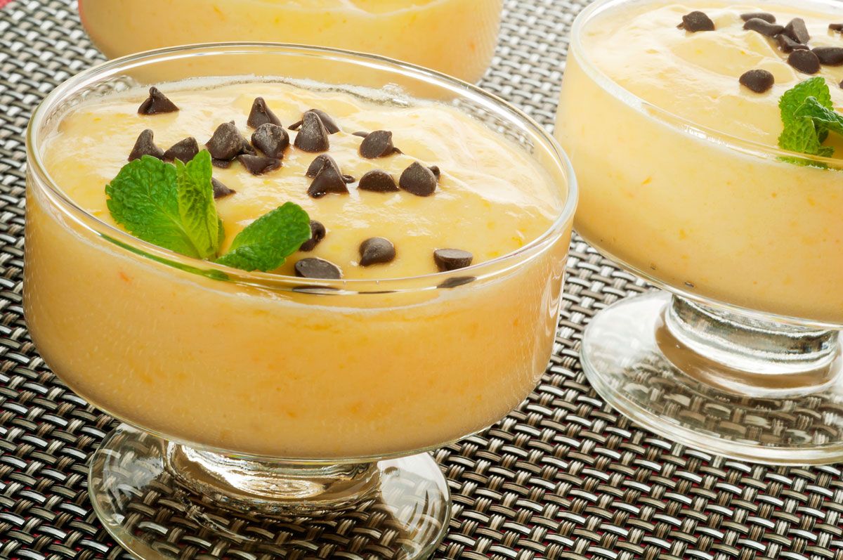 10 B Crema de mandarina con chispitas de chocolate H xl