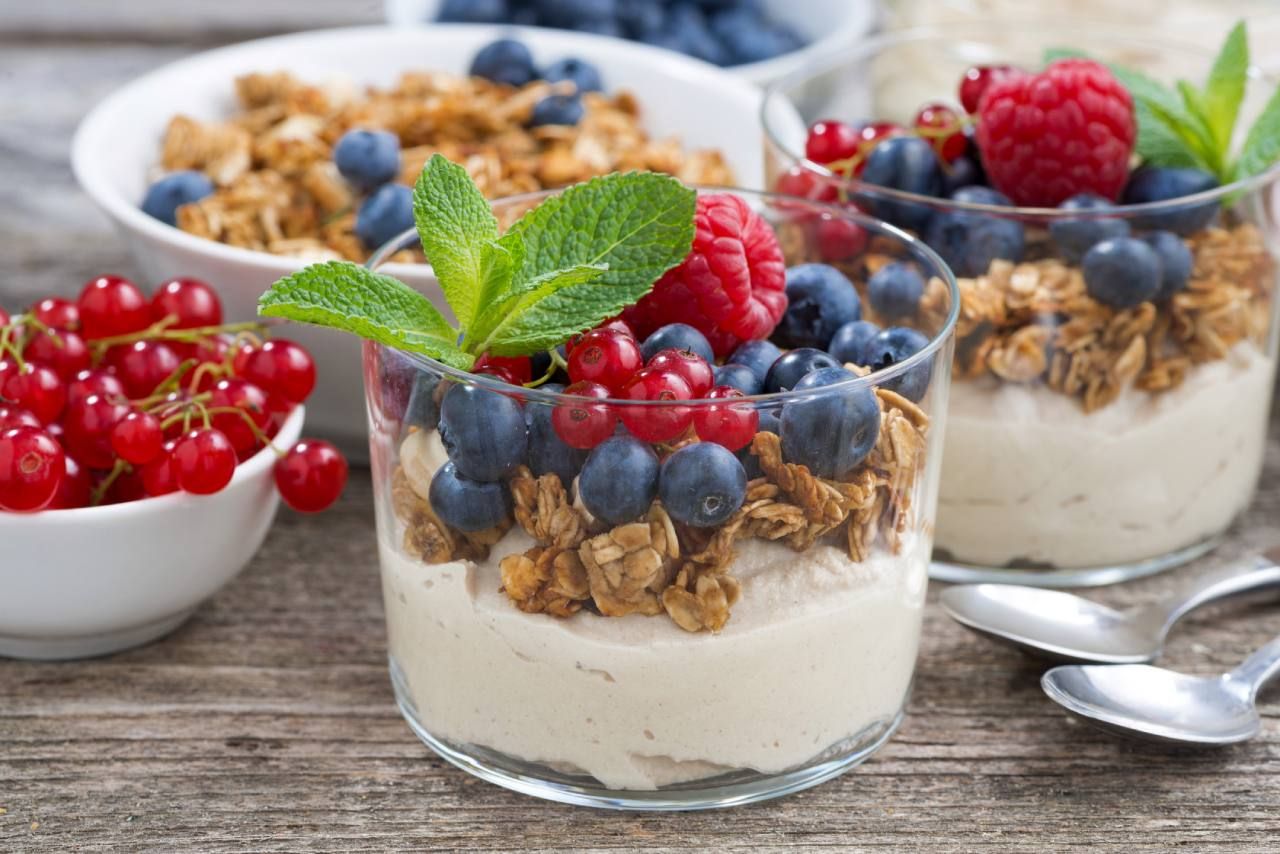helado frutas