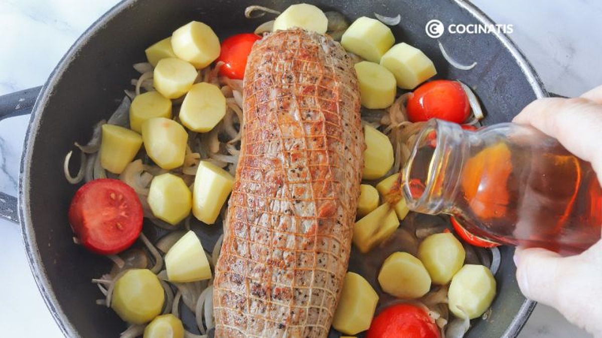 Agregamos Brandy al redondo de ternera con patatas