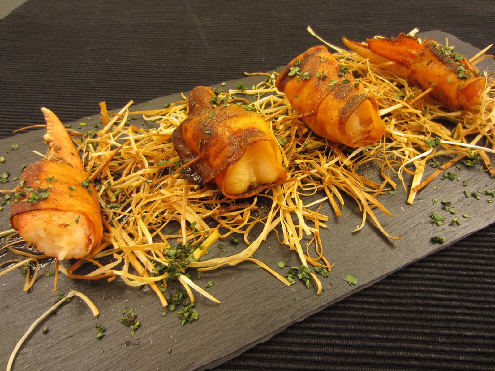 receta aperitivo boniato bogavante xl