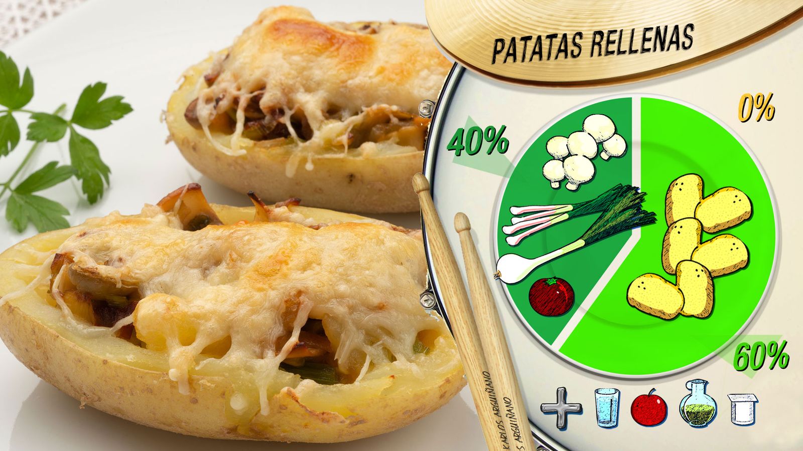 patatas rellenas plato