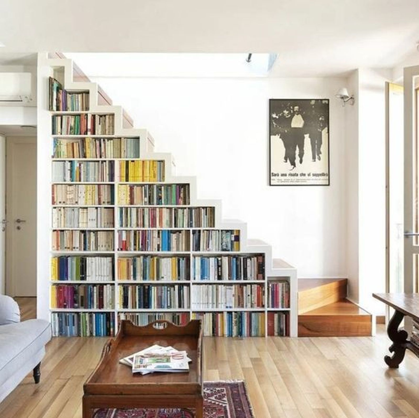 salones escaleras modernos libreria 2