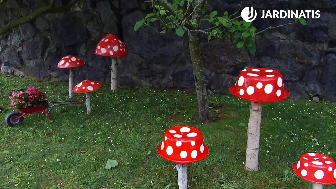 Setas decorativas para el jardín