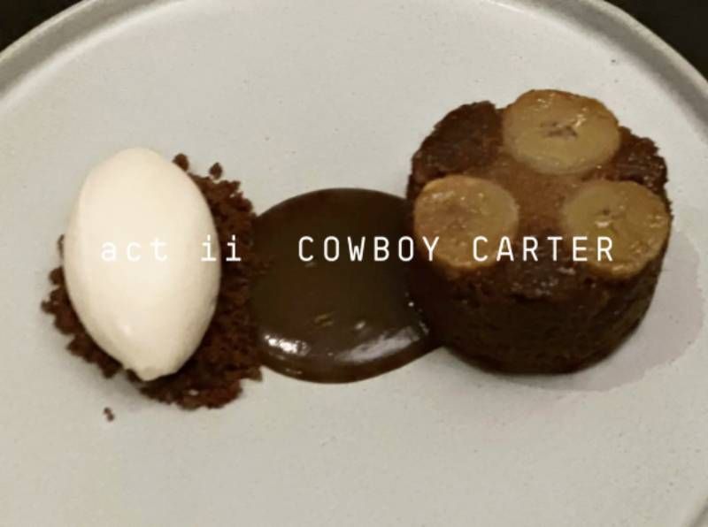 beyonce pastel de platano con helado