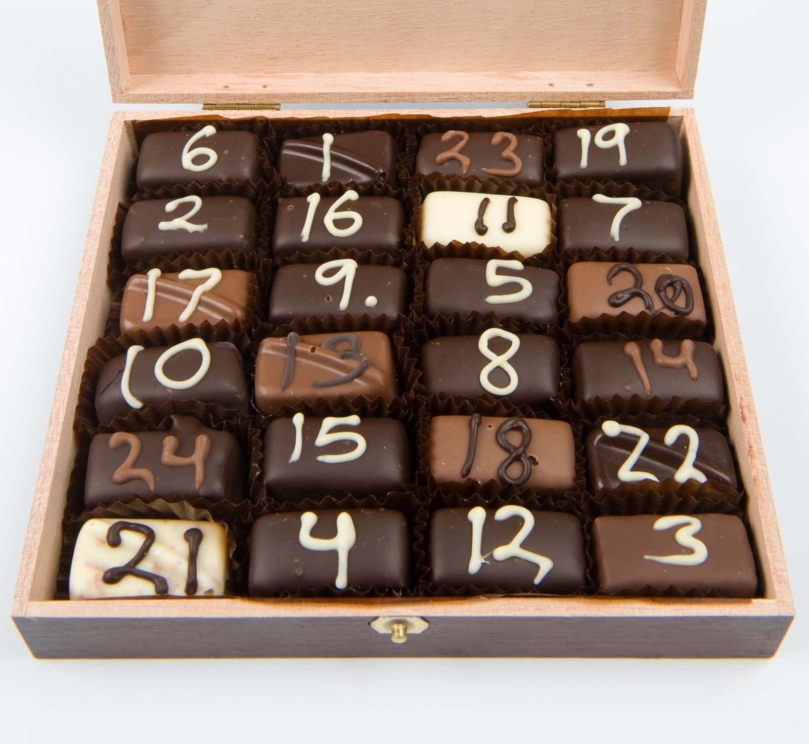 Ideas para el calendario de adviento chocolate