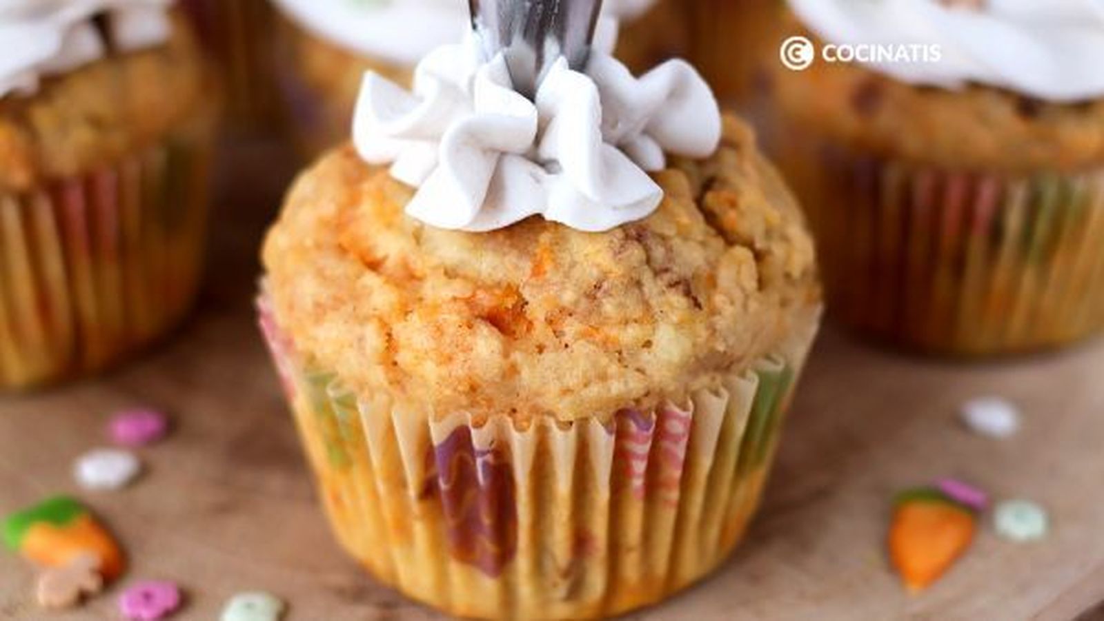 Cupcakes de zanahoria y nueces / Fotos: