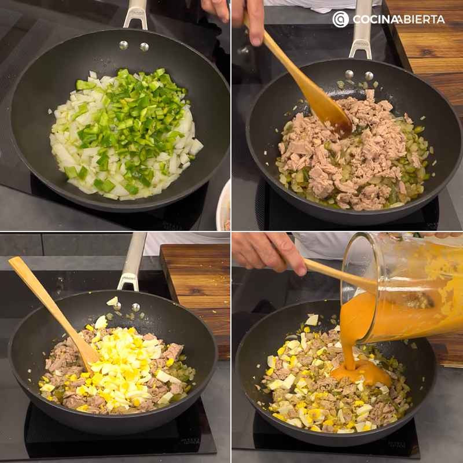 Paso a paso para preparar el relleno para la lasaña