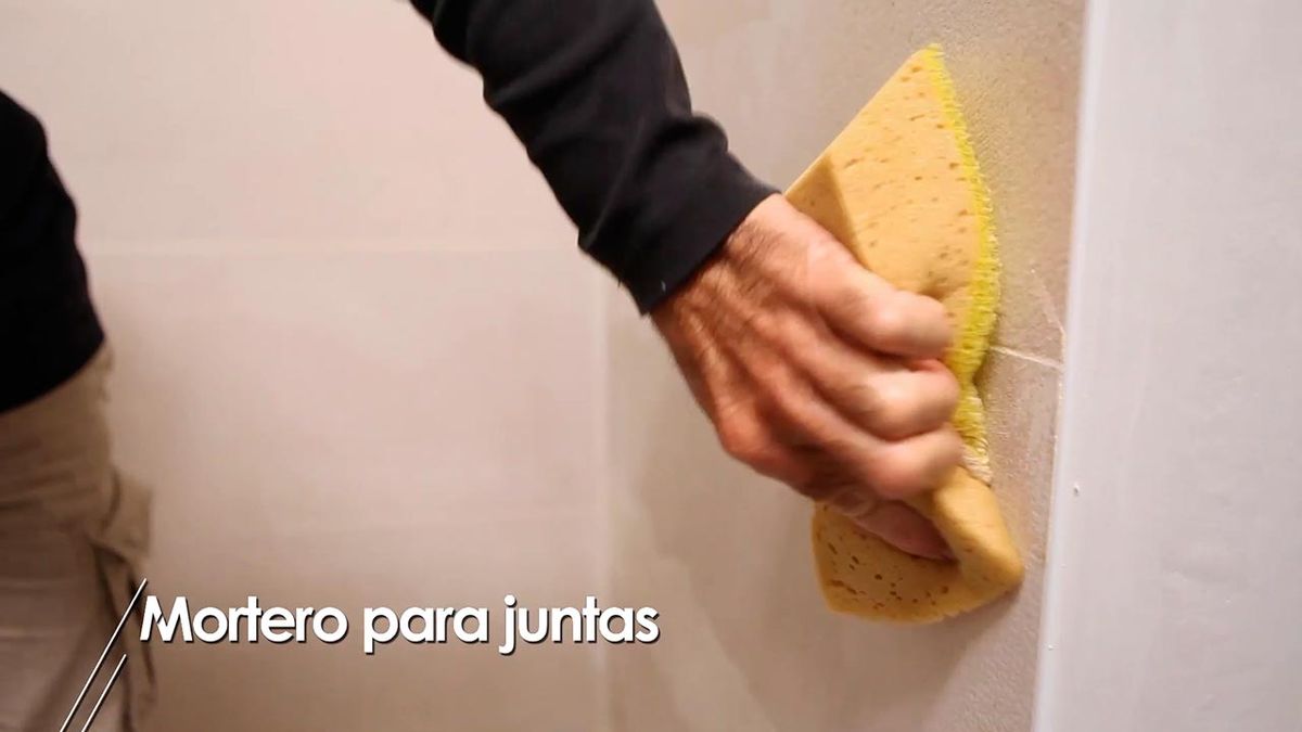 Mortero para juntas paso 6