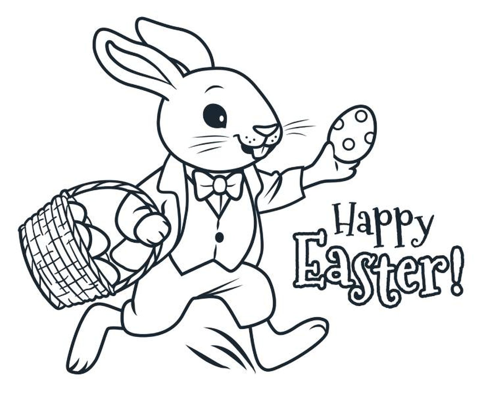 dibujo conejo pascua 9